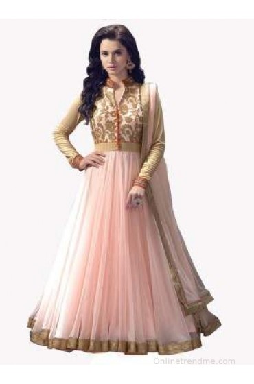 Georgette Embroidered Semi-stitched Salwar Suit Dupatta Material